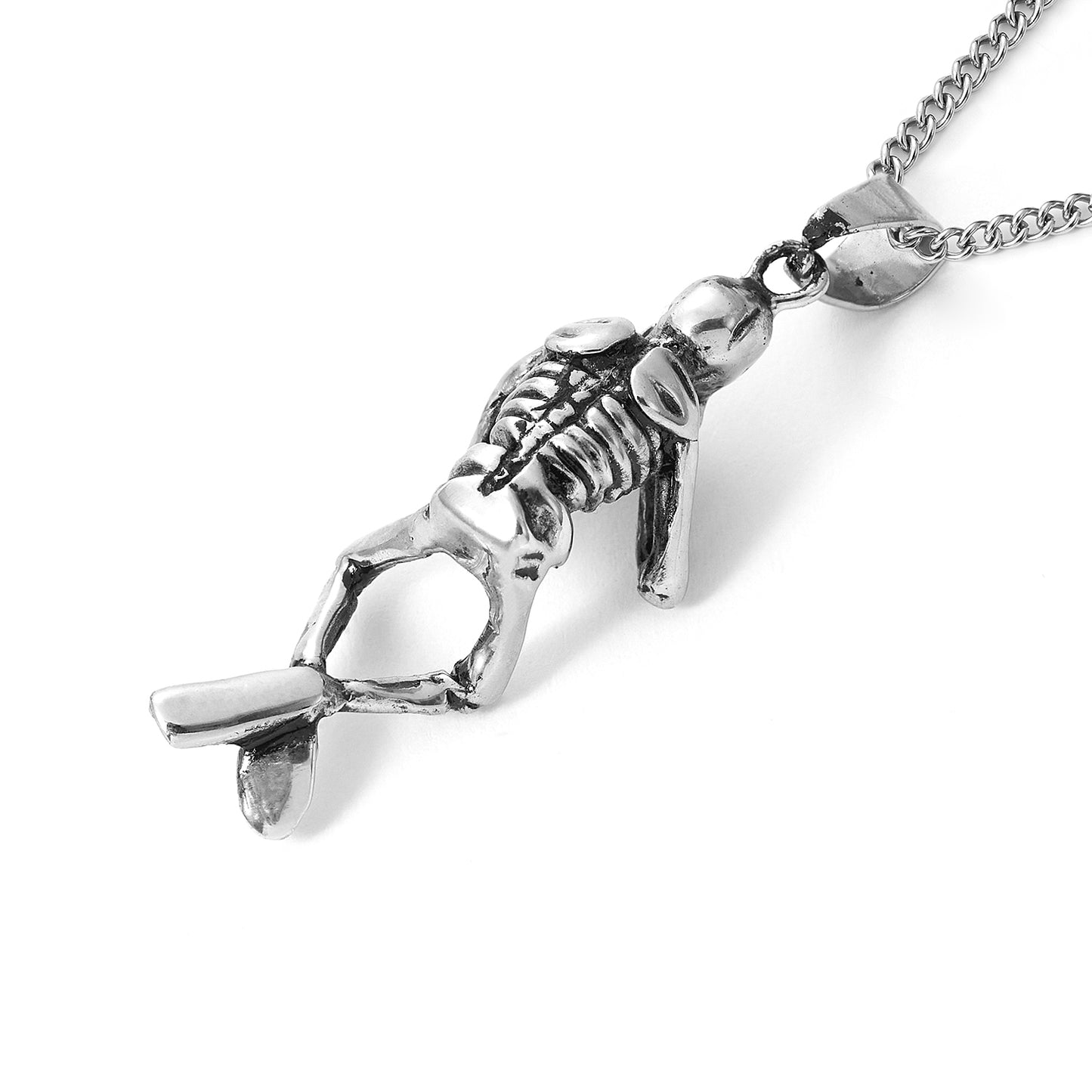 Stainless Steel Dog Tag with Cross