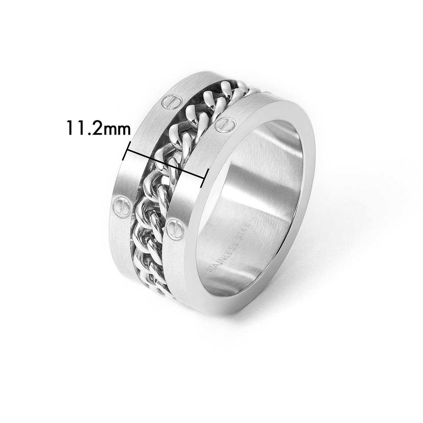 Stainless Steel Women Men Wedding Ring