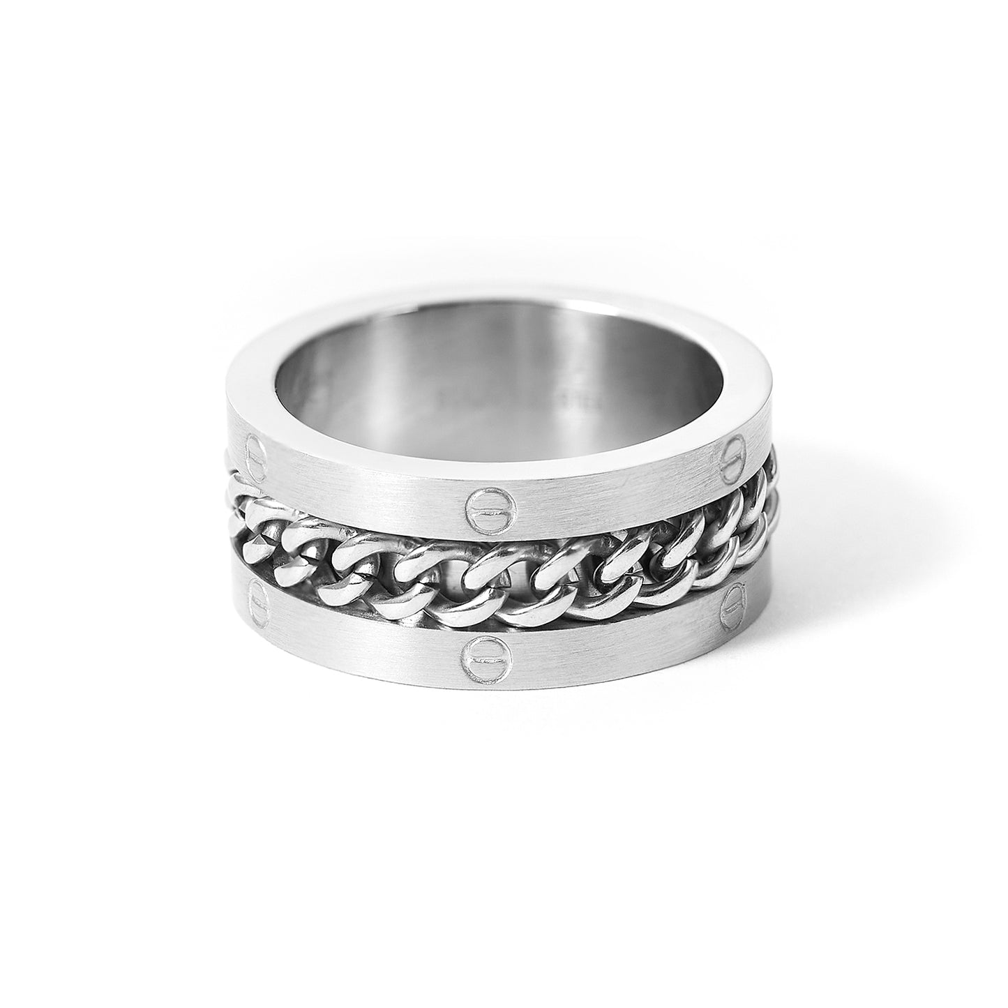 Stainless Steel Women Men Wedding Ring