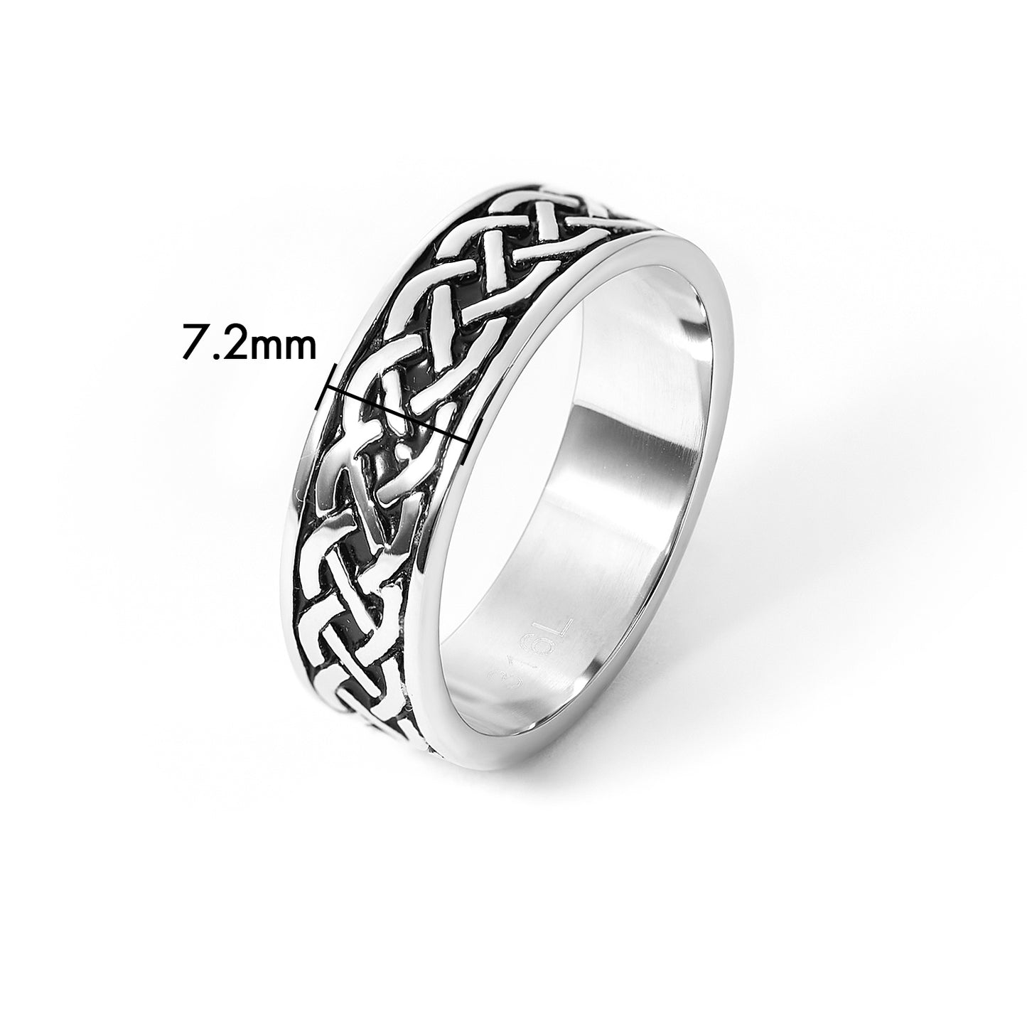 Stainless Steel Knot Wedding Ring