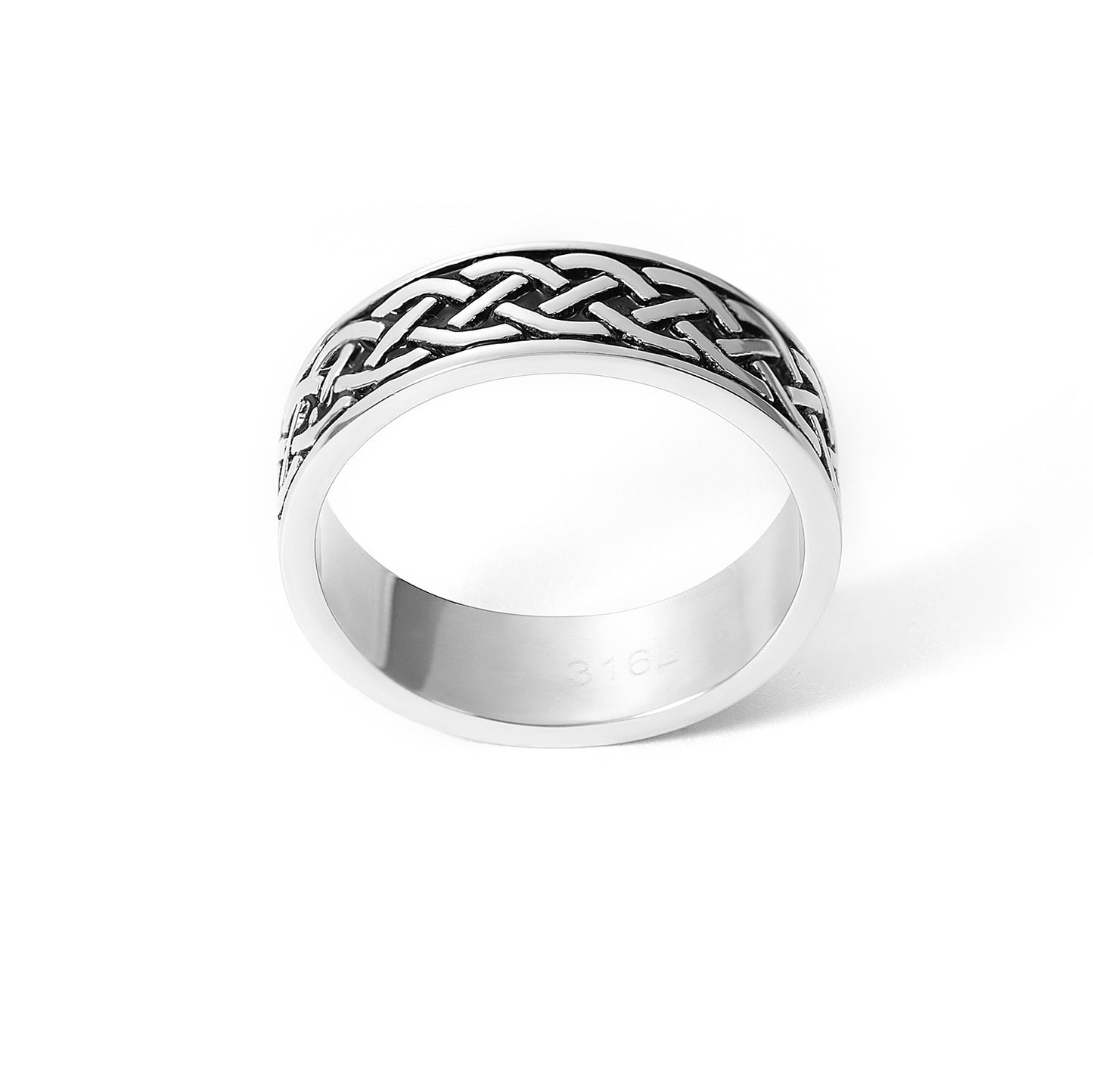 Stainless Steel Knot Wedding Ring
