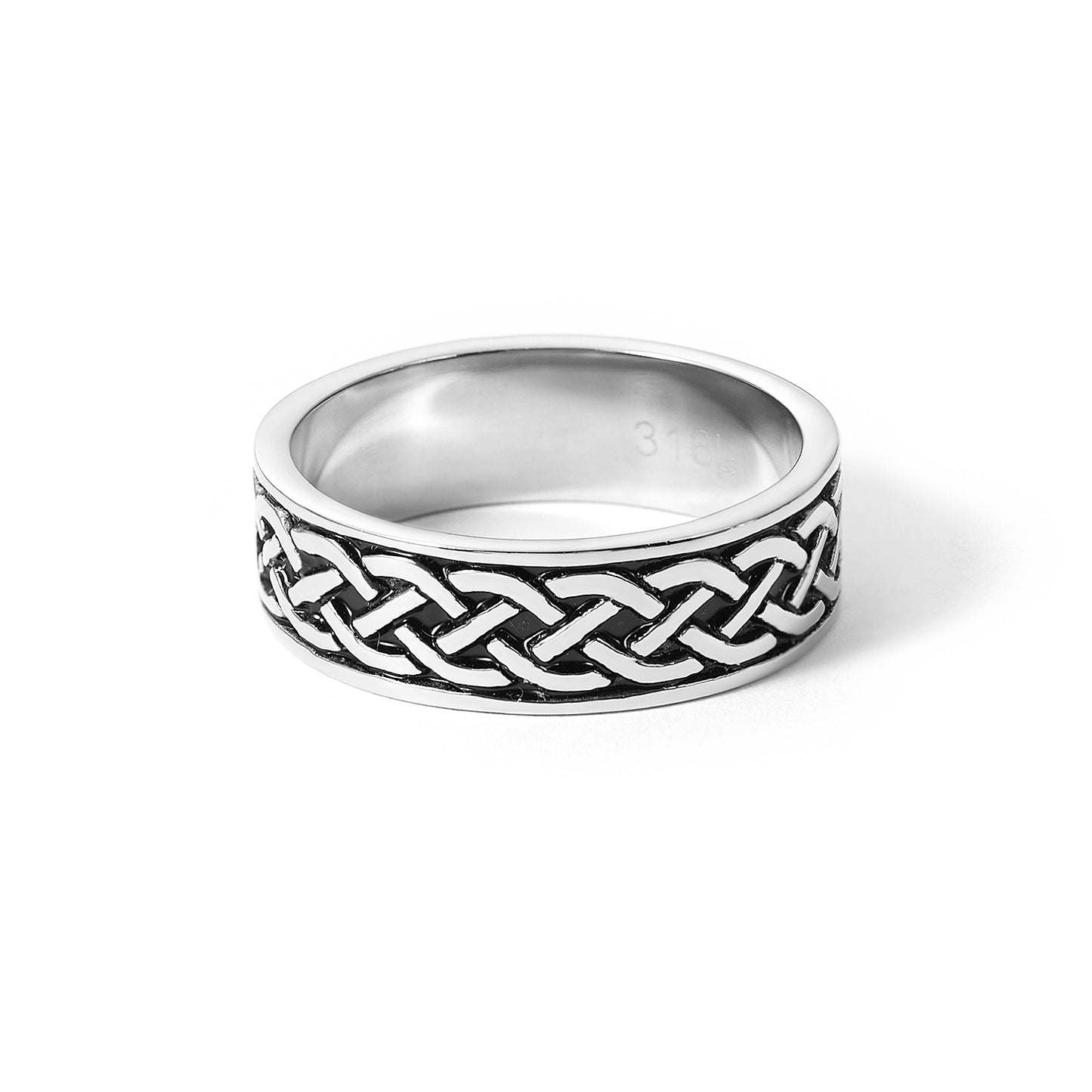 Stainless Steel Knot Wedding Ring