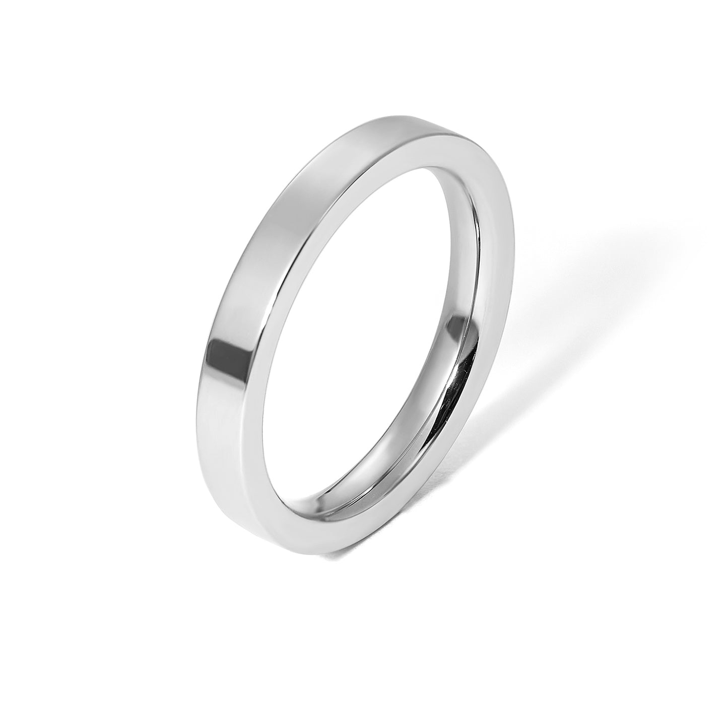 3mm Stainless Steel Plain Band Ring Free Engraving