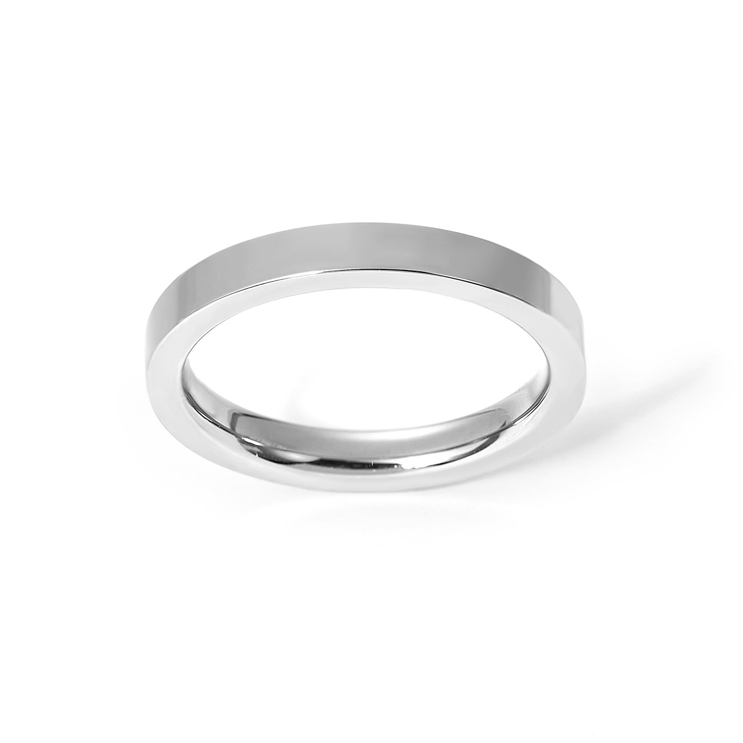 3mm Stainless Steel Plain Band Ring Free Engraving