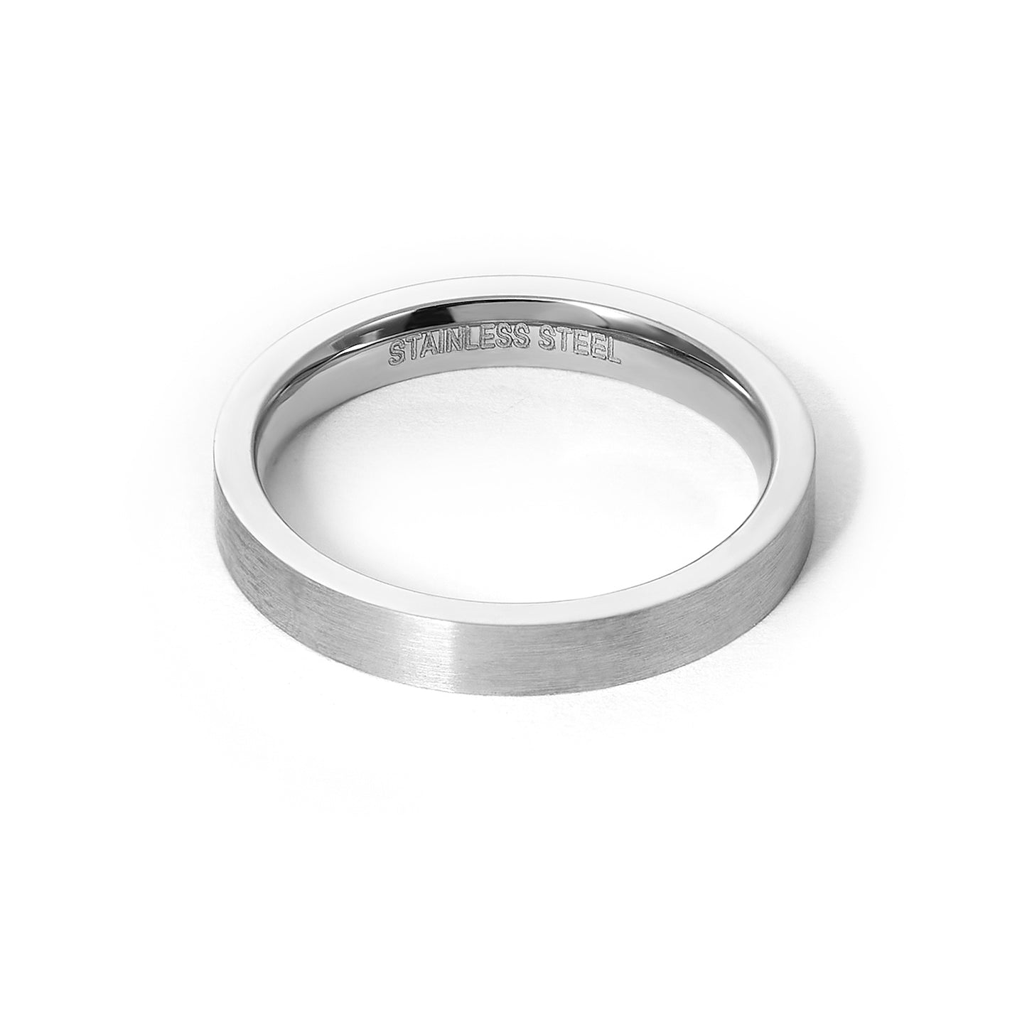 3mm Stainless Steel Plain Band Ring Free Engraving