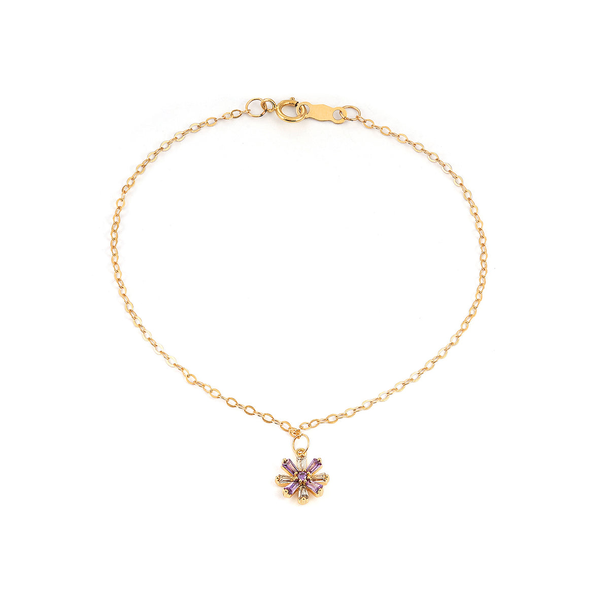 14K gold Filled Women Snowflake Bracelet