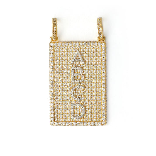 ABCD Hip Hop Pendant With Chain Necklace