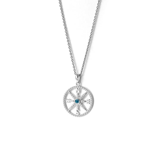 925 silver love hope peace world map diamond map and compass pendant necklace