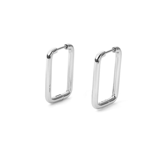 square stainless steel earring
