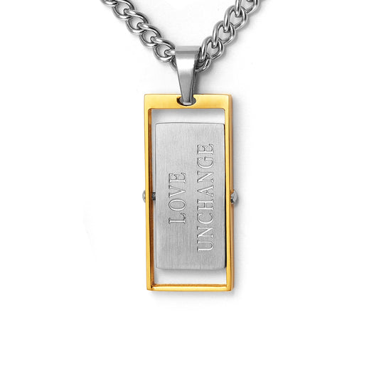 Stainless steel costom Personalised Vertical Bar Necklace