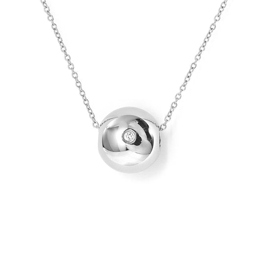 Stainless steel eye pendant with necklace