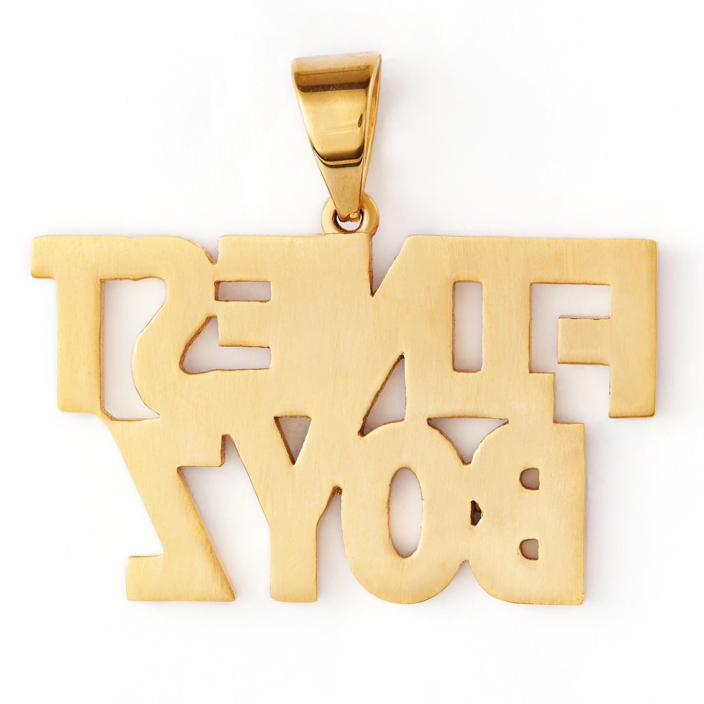 Customized Stainless Steel FINEST BOYZ letter Pendant