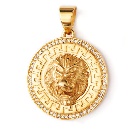 Stainless Steel Lion 3D Pendant