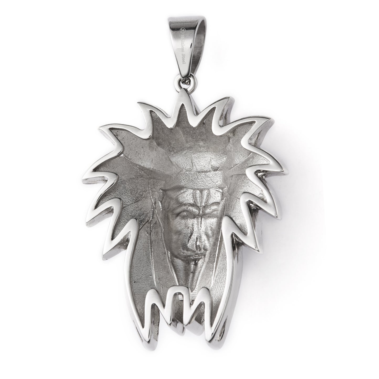 Stainless Steel Iced out Jesus Pendant