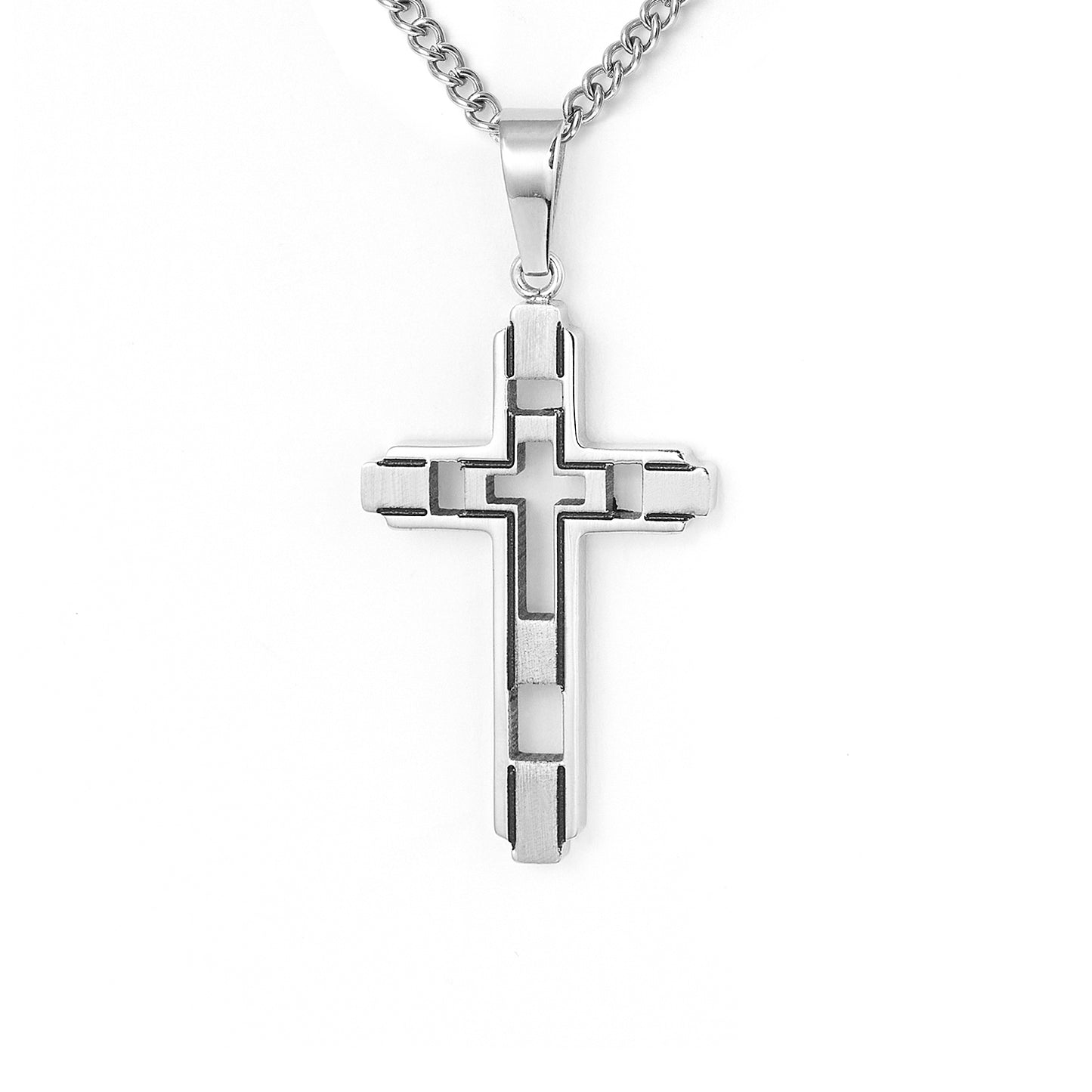 Stainless steel Traditional Cross Religious Pendant