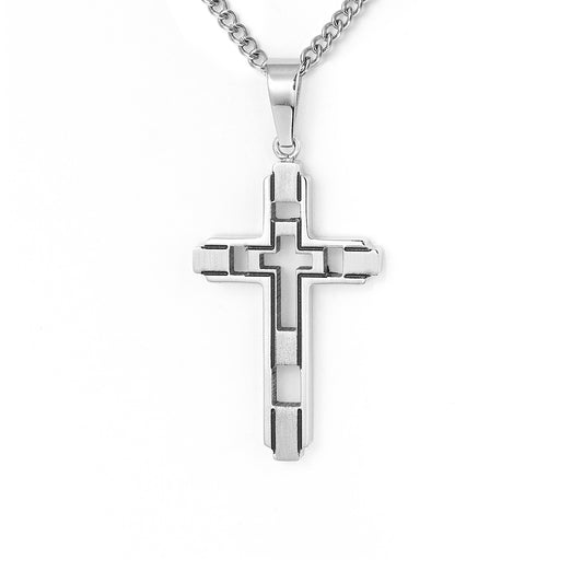 Stainless steel Traditional Cross Religious Pendant