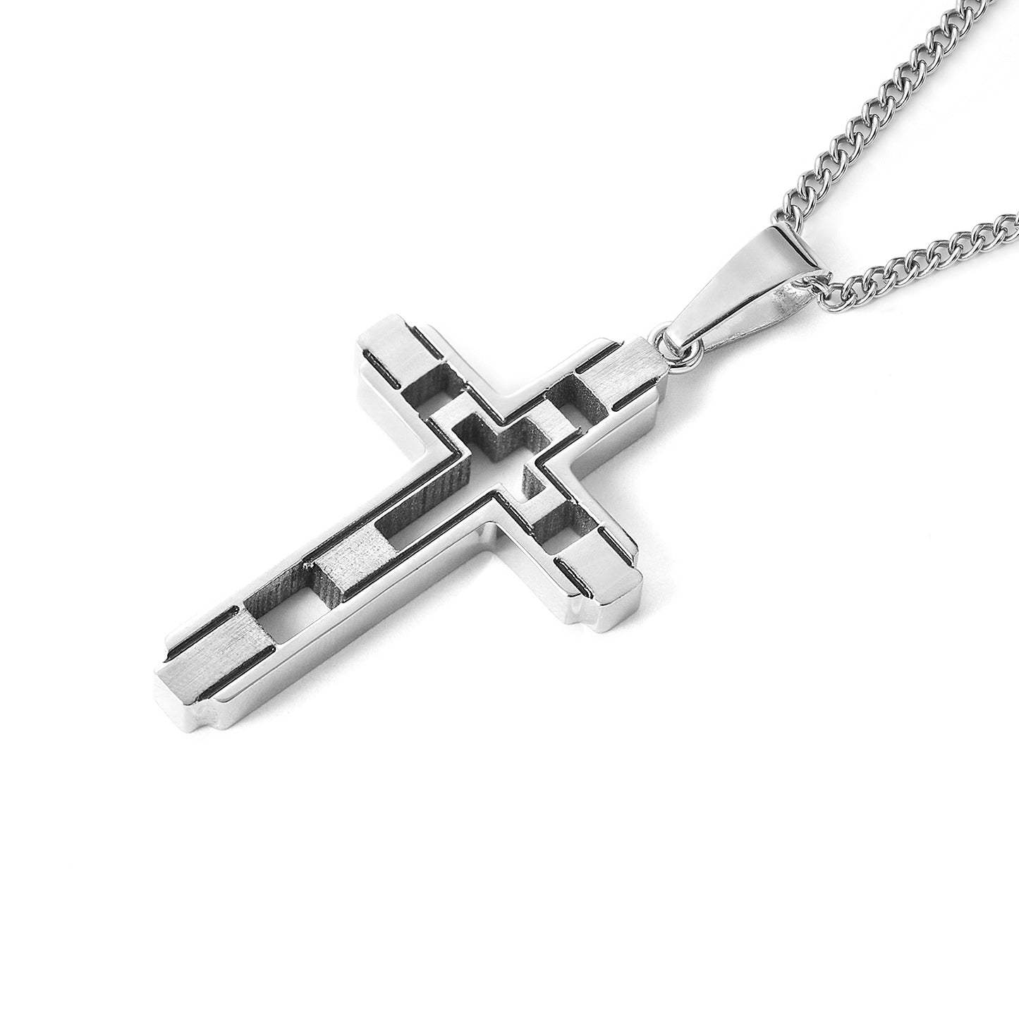 Stainless steel Traditional Cross Religious Pendant