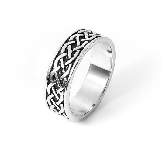 Stainless Steel Knot Wedding Ring