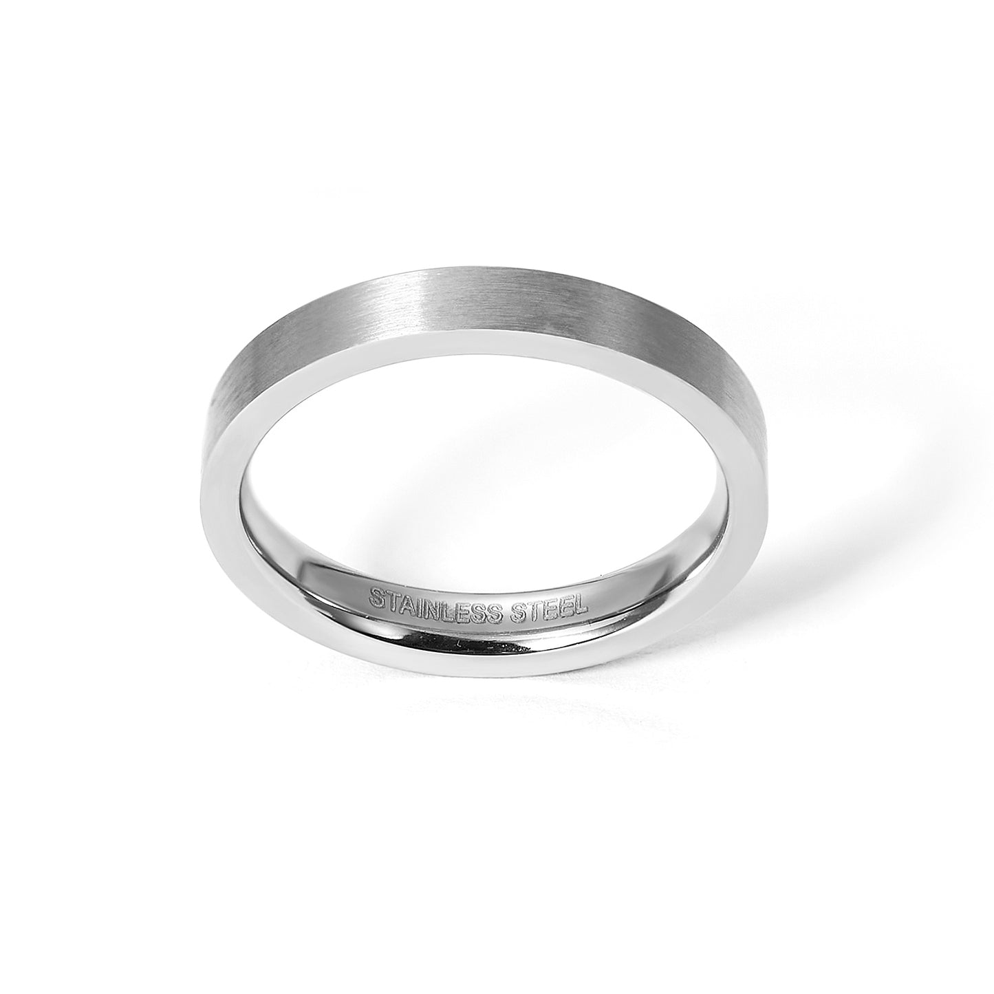 3mm Stainless Steel Plain Band Ring Free Engraving