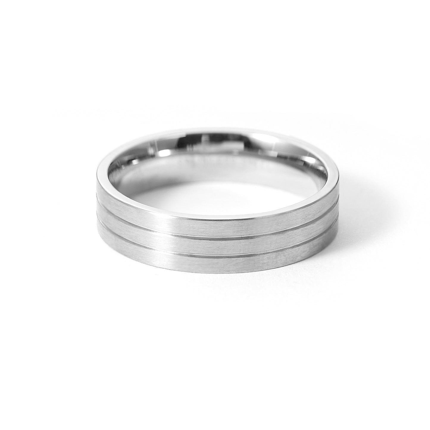 6MM Stainless Steel Men Wedding Ring Band