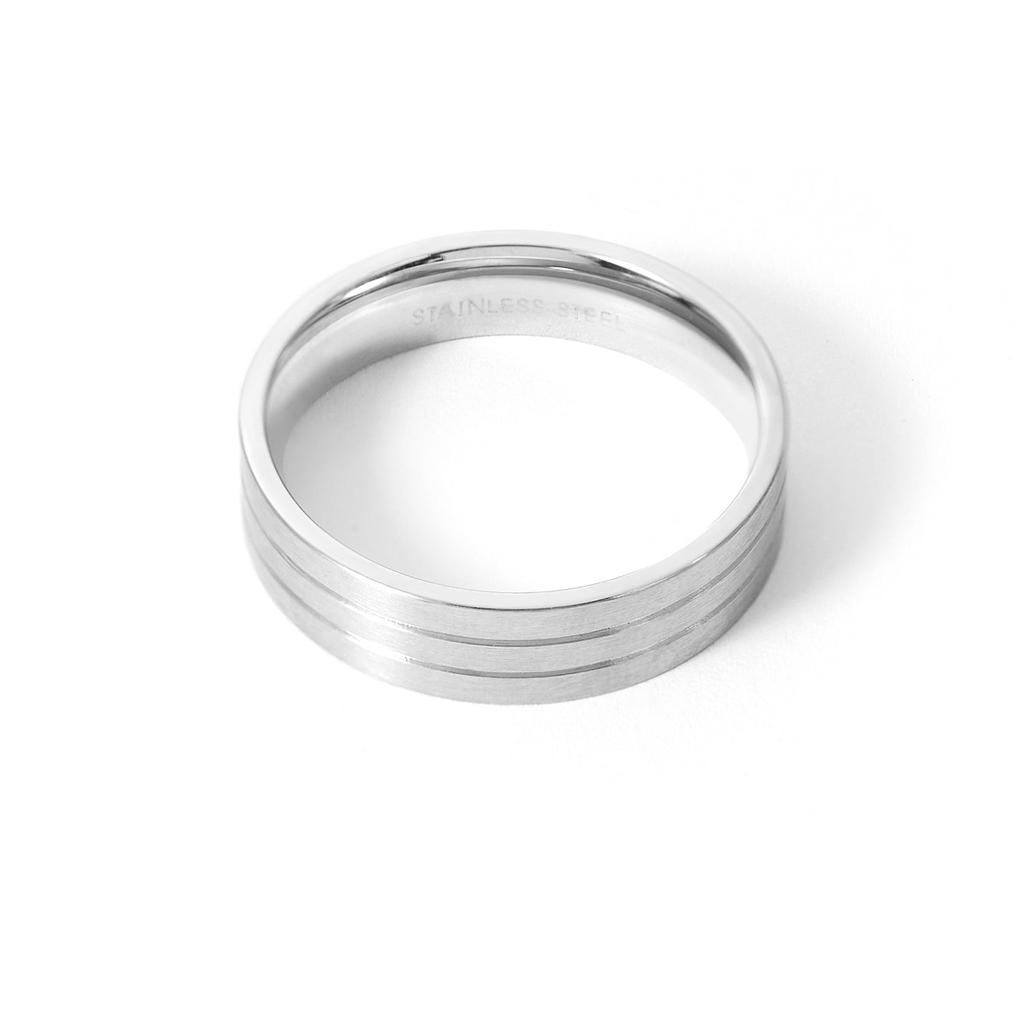 6MM Stainless Steel Men Wedding Ring Band