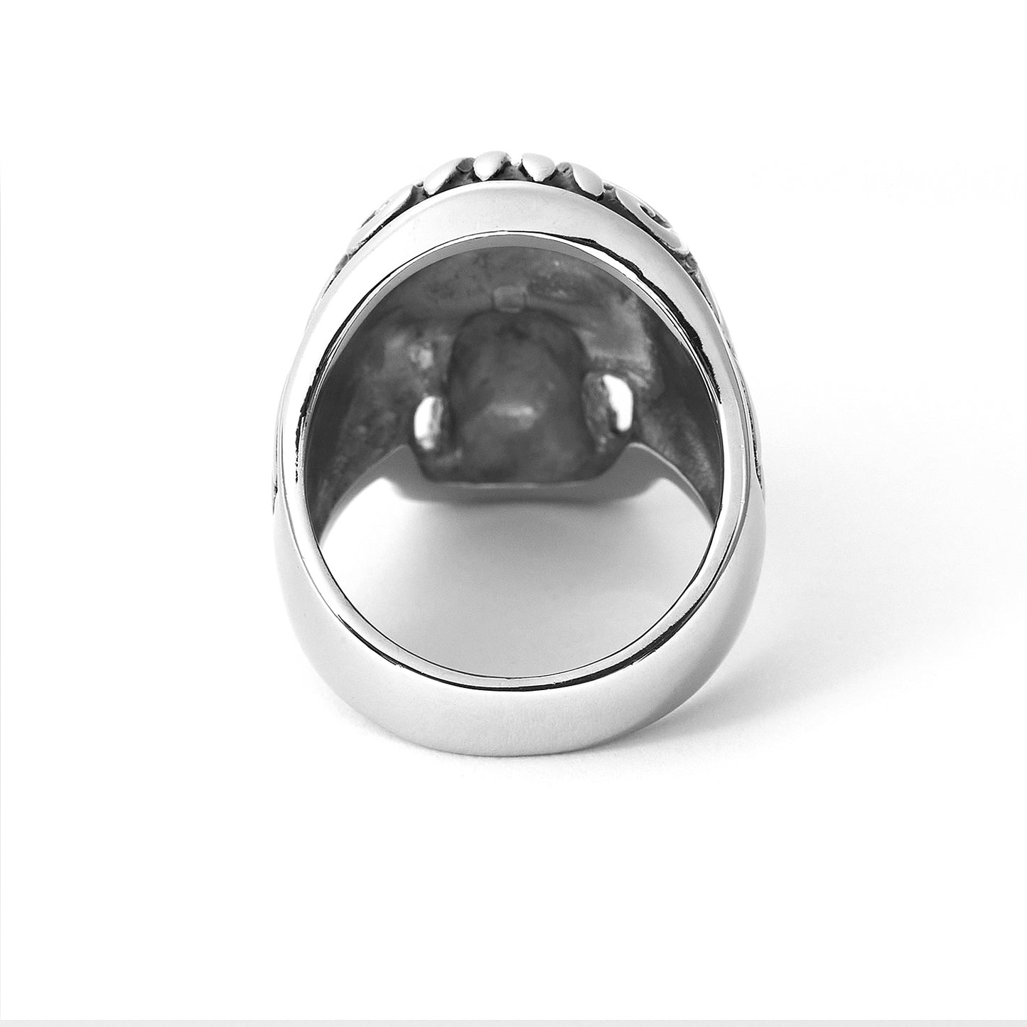 Vintage Men Stainless steel Skull Thai Ring